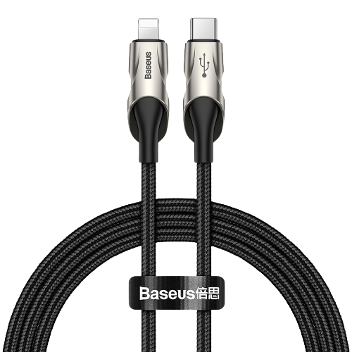 lightning to usb 1m Silica GEL CABLE BLACK